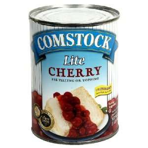 Comstock Pie Filling or Topping Lite Cherry 20 Oz  Grocery 