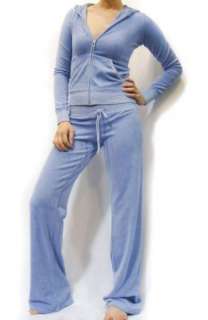 NWT Juicy Couture Blue Terry Hoodie Pant Tracksuits  