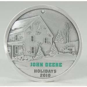  John Deere 2010 Pewter Holdiay Ornament: Home & Kitchen