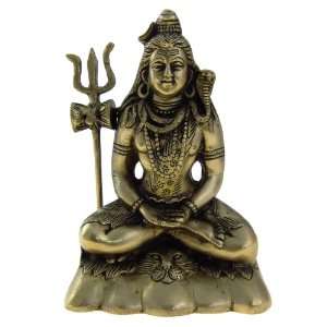  Lord Shiva Mahadeva Brass Statue Scultpure