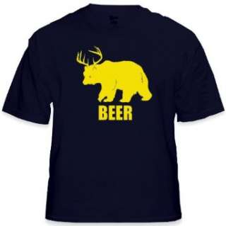 Bear + Deer  Beer T Shirt (Navy Blue) #38/#B204 Clothing