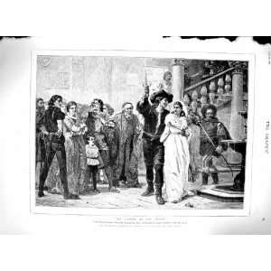    1879 Scene Taming Shrew Theatre Frank Topham Print