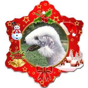  Bedlington Terrier Porcelain Holiday Ornament