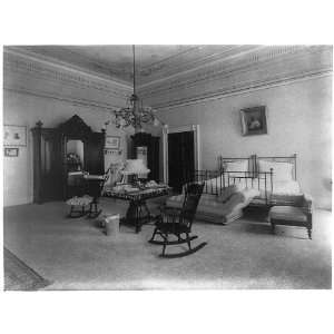  Mrs. McKinley,bedroom White House 1900,Johnston Frances 