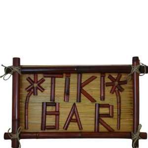  Tiki Bar Bamboo Sign