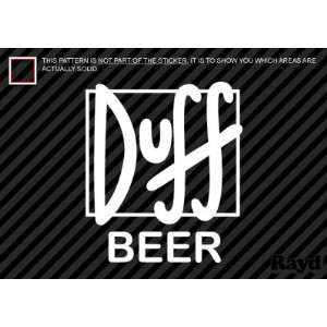    (2x) Duff Beer   Sticker   Decal   Die Cut 