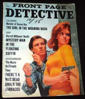 1966 Front Page Detective OHIO FLOATING COFFIN (VG+)  