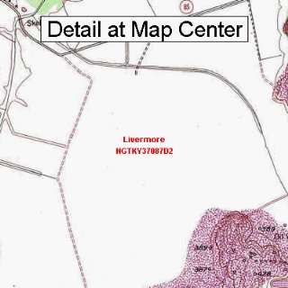   Topographic Quadrangle Map   Livermore, Kentucky (Folded/Waterproof