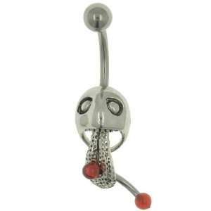   Belly Navel Ring Skull Tongue Piercing Body Jewelry: Pugster: Jewelry
