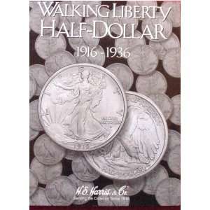   WALKING LIBERTY 1/2 DOLLAR 1916 1936 COIN FOLDER 