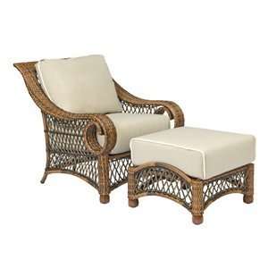  Woodard Belmar Stationary Lounge Chair & Ottoman Set: Home 