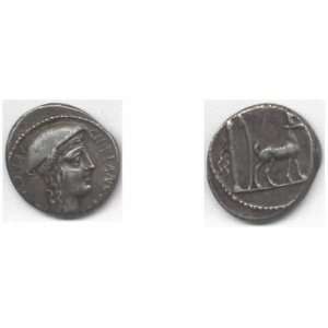 Roman Republic Cn. Plancius (c. 55 BCE) Silver Denarius, RSC Plancia 