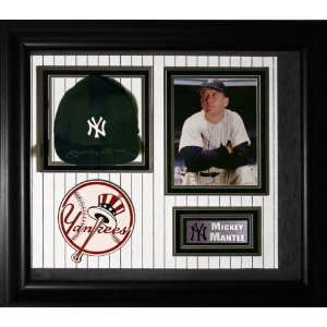  Mickey Mantle Autographed Baseball Hat Shadow Box: Sports 