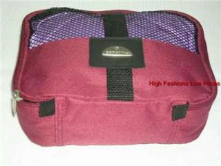 New SAMSONITE Toiletry Bag Burgundy Red Travel kit COSMETIC POUCH 