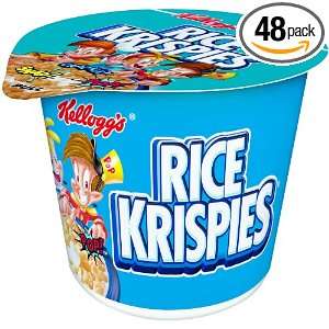 Rice Krispies Toasted Rice Cereal, 1.3 Ounce Cups (Pack of 48)  