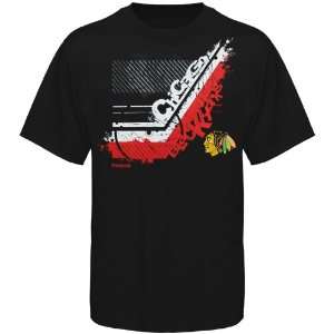   Chicago Blackhawks In Stick Tive T Shirt   Black: Sports & Outdoors