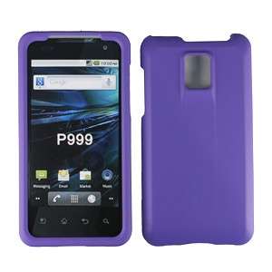 Rubber Purple Hard Case Phone Cover for LG T Mobile G2X  