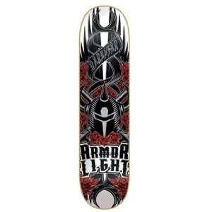  Darkstar Red Rose Armor Light 7.75 Skateboard Deck Sports 