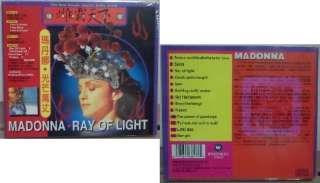 MADONNA Ray Of Light Taiwan w/obi CD Limited Cover New Frozen  