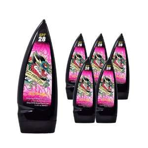   Ed Hardy SPF 28 Care Indoor Tanning Lotion Bronze Dark Tan Bed: Beauty