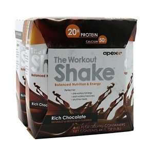  Apex The Workout Shake/Rich Chocolate/6 4 11 fl oz (330 ml 
