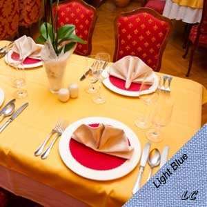   70 Round Light Blue Restaurant Tablecloths Elegance