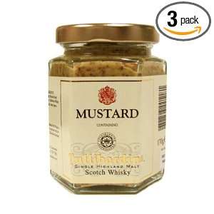 Mackays Tullibardine Scotch Whisky Mustard, 6 Ounce (Pack of 3)