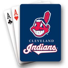   Indians MLB Standard Team Logo Playing Cards Poker Pitch Holdem