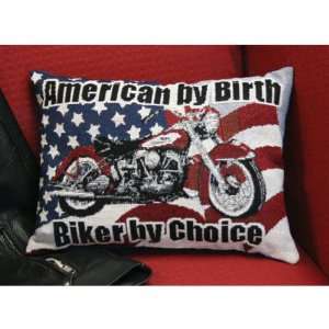  Pillow   American by Birth Biker by Choice: Kitchen 
