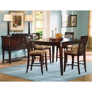  Laural Height Counter Height Table in Cherry Finish: Home 