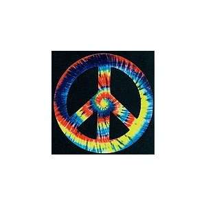  Peace Sign Magnet Tie Dye 8 Inch 