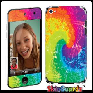 Tie Dye Vinyl Case Decal Skin To Cover Apple iPOD TOUCH 4 4G  