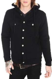  Levis Black Sherpa Button Hoodie Clothing