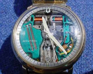 Vintage 1960s M6 Bulova Accutron 10k GF Wrist Watch Runs  