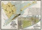 1895 Antique Map TEXAS Dallas Austin Galveston Waco TX  
