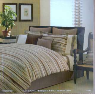 Manor Hills Oyster Bay Khaki Cal King Comforter Set:  