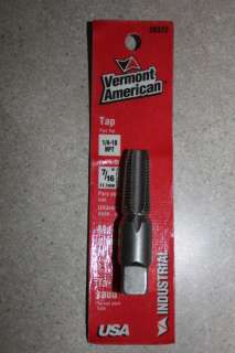 NPT National Pipe Thread Tap USA MADE by VA 1/8 27, 1/4 18, 3/8 18 