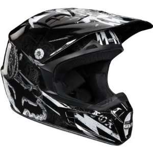  Fox Racing V2 Empire II Helmet   X Large/Black: Automotive