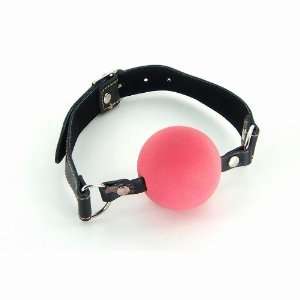   Leather Mouth Harness   Soft Rubber Ball Gag (Large): Everything Else