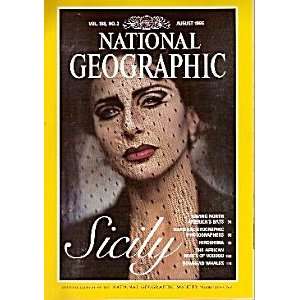  National Geographic Magazine August 1995 Sicily 
