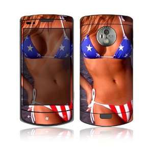  LG Optimus 7 Skin Decal Sticker   US Flag Bikini 