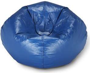 New Blue Vinyl Bean Bag Chair 98  GREAT PRICE!  