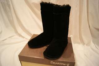 BEAR PAW BOOTS HAYDEN IN BLACK 1241W ALL SIZES (8 INCH HEIGHT)  