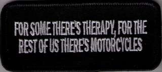 THERAPY & MOTORCYCLES PATCH BIKER NEW JACKET VEST P691  