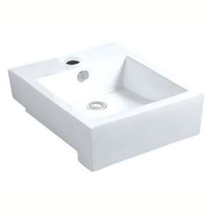   semi inset apron front vitreous china lavatory sink: Home Improvement