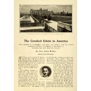  1908 Article Biltmore Estate George W. Vanderbilt Day 