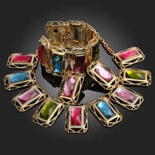 ARINNA bracelet earrings necklace GP Swarovski Crystal  