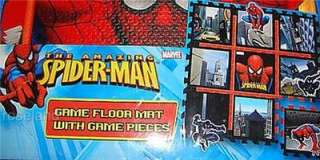 Marvel The Amazing Spiderman Game Floor Mat with Game Pieces Comics 