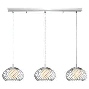  Thebe Collection 3 Light 47 Chrome Trestle Hanging Light 
