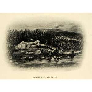  1911 Print Astoria Oregon City John Astor Clatsop River 